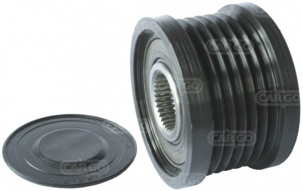 Koło pasowe z wolnobiegiem HC Cargo alternatora HC Cargo 233989 – śr. 52.20 mm, rowki 6