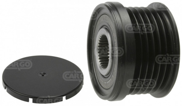 Koło pasowe z wolnobiegiem alternatora HC Cargo 235506 – śr. 49.40 mm, rowki 6